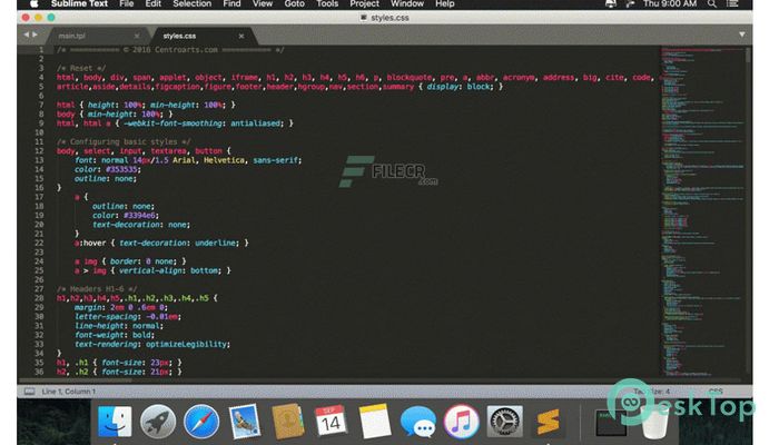 Descargar Sublime Text  4 Dev Build 4137 Gratis para Mac