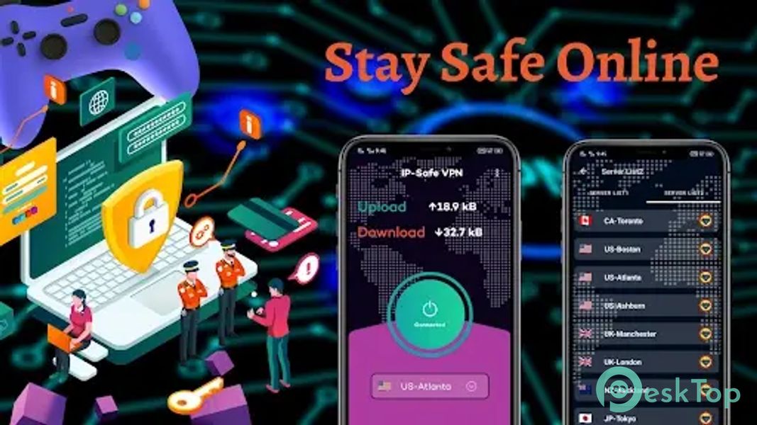 IPSAFE-Safer VPN PROXY 1.2 APK MOD フル無料ダウンロード