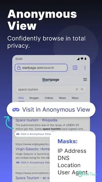 Startpage 132.0.6834.79.40 APK MOD Tam Ücretsiz İndir
