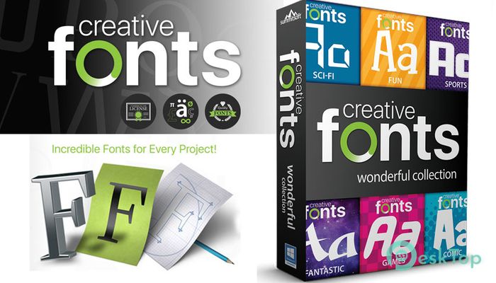  تحميل برنامج Summitsoft Creative Fonts Collection 2021 برابط مباشر