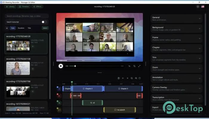 Télécharger ZDSoft Meeting Recorder  1.0.1 Gratuitement Activé Complètement