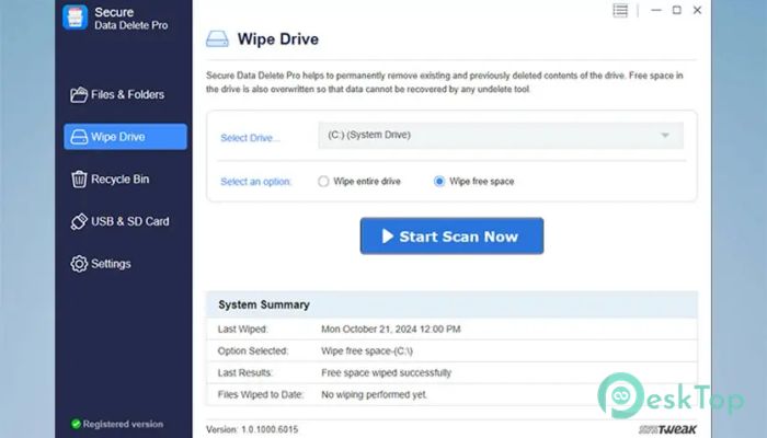 Download Systweak Secure Data Delete Pro 1.0.1000.6015 Free Full Activated 2