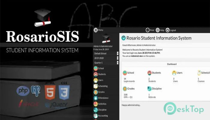 RosarioSIS 11.8.3 Tam Sürüm Aktif Edilmiş Ücretsiz İndir