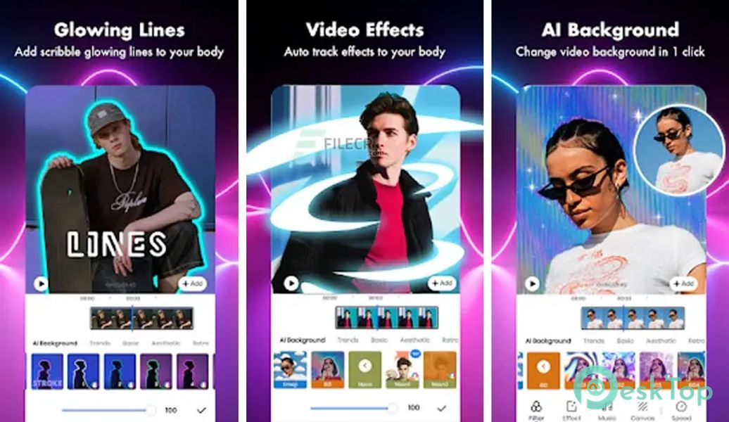 Veffecto – Neon Video Effects v1.3.3 APK MOD 完整免费下载