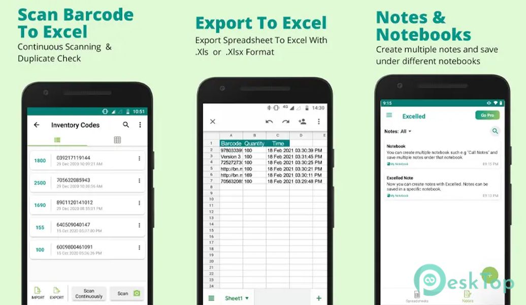 Excel Spreadsheet - Sheets App