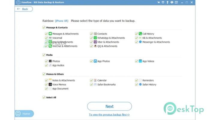 FonePaw iOS Data Backup and Restore 9.1 Tam Sürüm Aktif Edilmiş Ücretsiz İndir