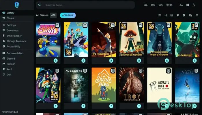 تحميل برنامج Heroic Games Launcher 2.14.1 برابط مباشر