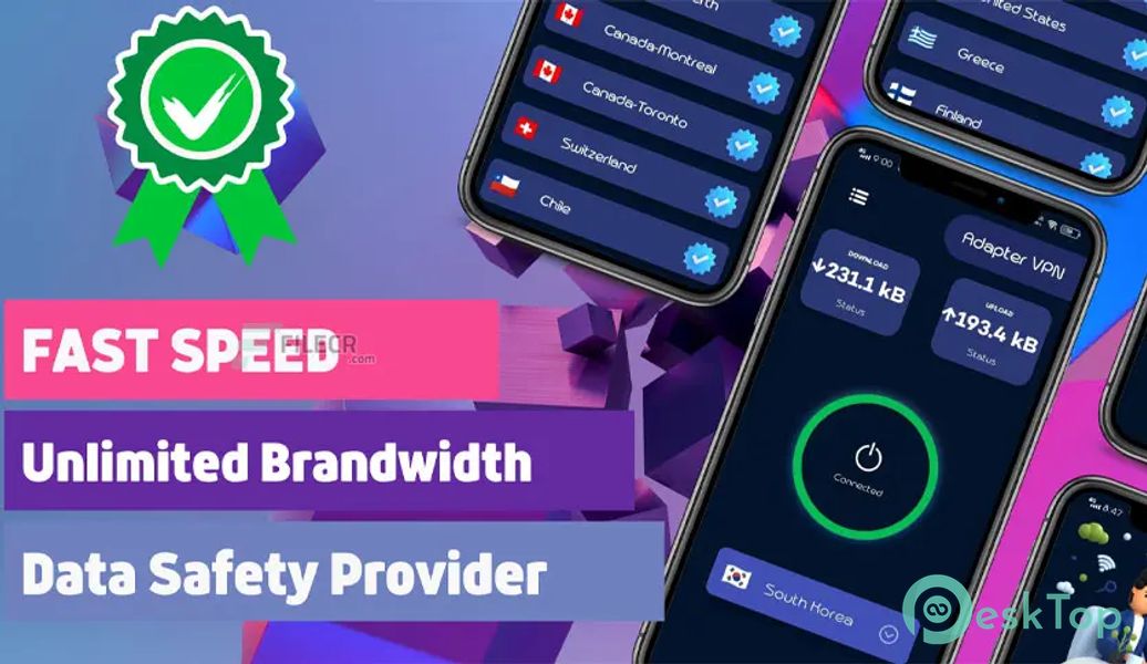 Adapter VPN Proxy Android VPN v1.2 APK MOD Полная бесплатная загрузка