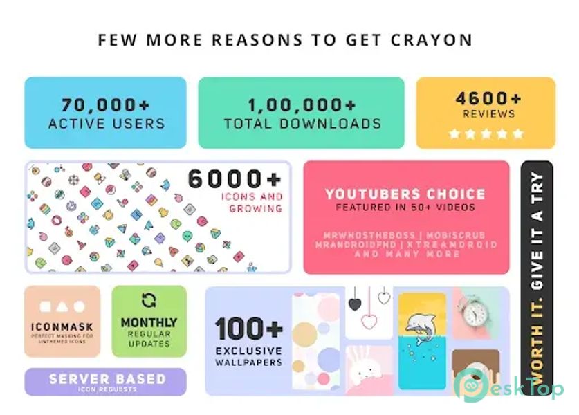 Crayon Icon Pack 5.7 APK MOD Tam Ücretsiz İndir
