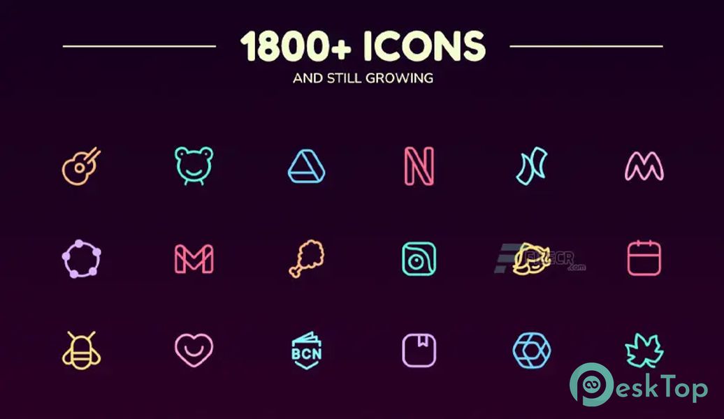 Noodlelines Pastel Icon Pack v2.2.1 APK MOD Tam Ücretsiz İndir