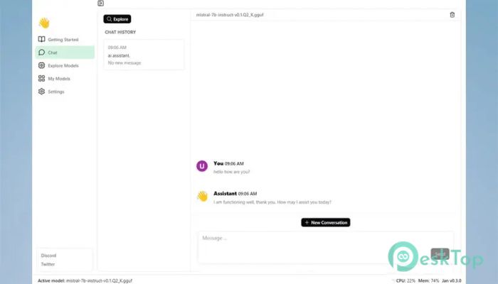 Jan - AI Assistant 0.7.3 完全アクティベート版を無料でダウンロード