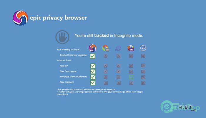 Epic Privacy Browser  完全アクティベート版を無料でダウンロード