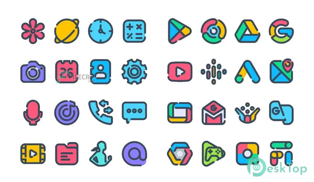 Télécharger Cartoon – Icon Pack v5.2 APK MOD Gratuitement et Complet