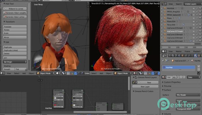 Download Hair Tool  for Blender  Free Full Activated