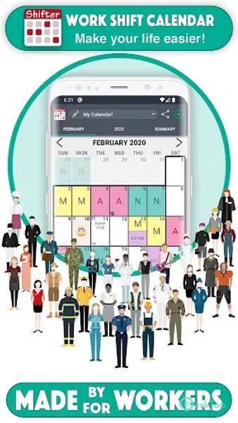 Work Shift Calendar 2.0.7.1 APK MOD Tam Ücretsiz İndir