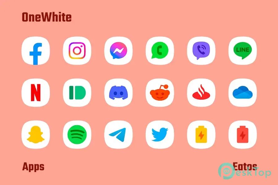 OneWhite - Icon Pack 5.6 APK MOD تحميل مجاني كامل