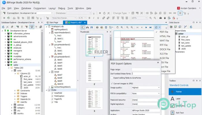 dbForge Studio for MySQL 2025.1.230 完全アクティベート版を無料でダウンロード