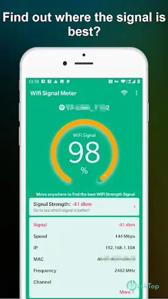 Télécharger WiFi Signal Strength Meter Pro 1.0.6 APK MOD Gratuitement et Complet