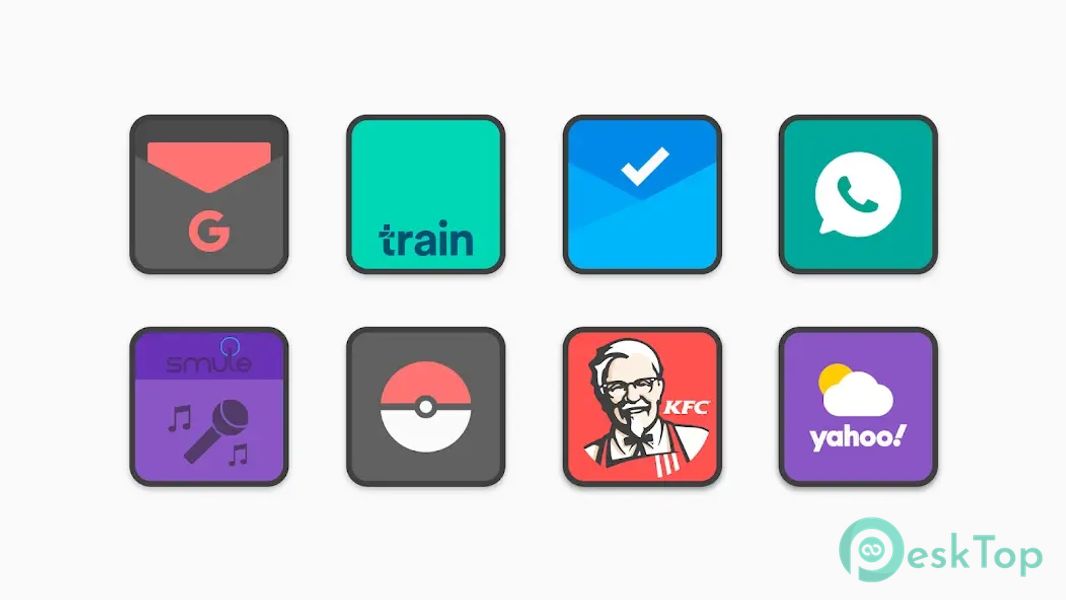 Flat Square - Icon Pack 9.8 APK MOD تحميل مجاني كامل
