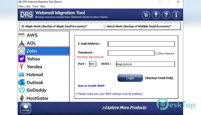 下载 MigrateEmails Zoho Migration Tool 1.0 免费完整激活版