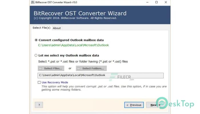 BitRecover OST Converter Wizard  13.3 Tam Sürüm Aktif Edilmiş Ücretsiz İndir