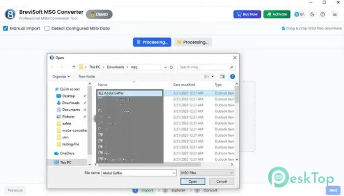 Download BreviSoft MSG Converter Tool 1.0 Free Full Activated