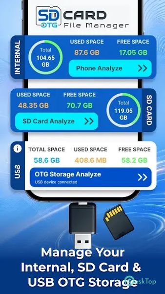 SD Card & OTG File Manager 1.9 APK MOD تحميل مجاني كامل