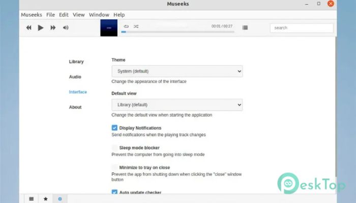 Museeks 0.23.4 मुफ्त पूर्ण सक्रिय डाउनलोड