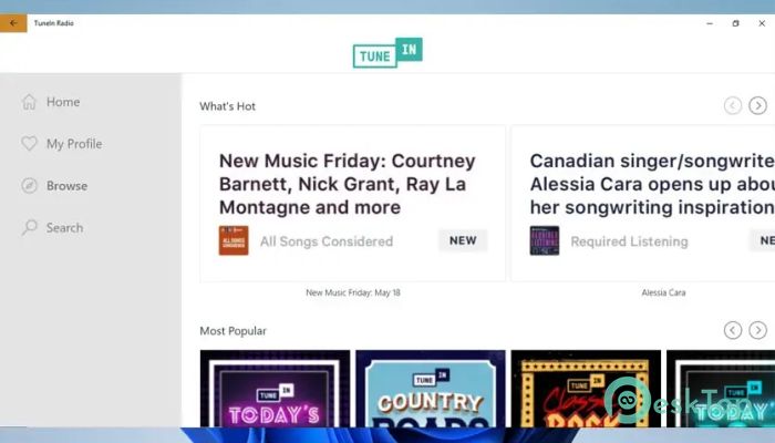 TuneIn Radio 1.28.0 Tam Sürüm Aktif Edilmiş Ücretsiz İndir
