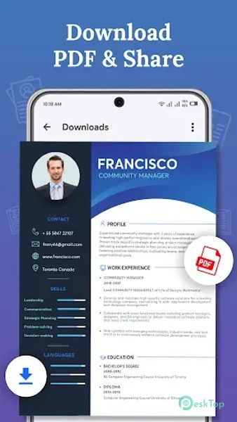 Resume Builder - CV maker PDF 6.2.9 APK MOD Полная бесплатная загрузка