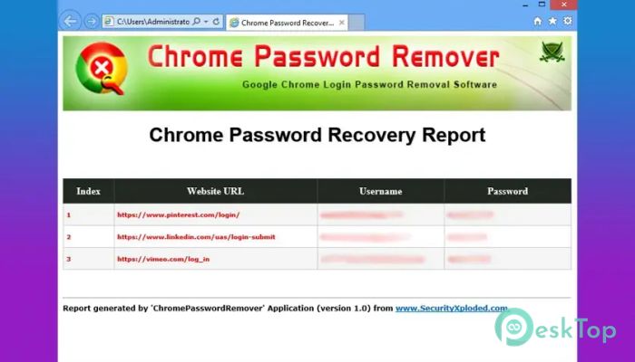 Download Chrome Password Remover 1.0 Free Full Activated