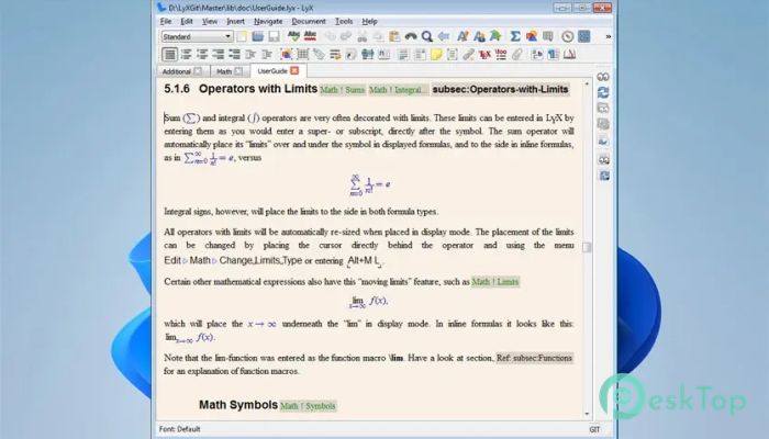 Descargar LyX – The Document Processor 2.4.4 Completo Activado Gratis