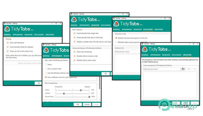  تحميل برنامج TidyTabs Professional 1.19.1 برابط مباشر