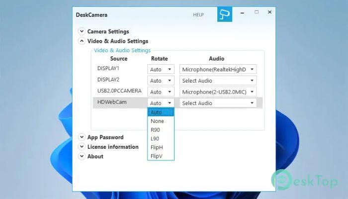 Télécharger DeskCamera  6.0.1 Gratuitement Activé Complètement