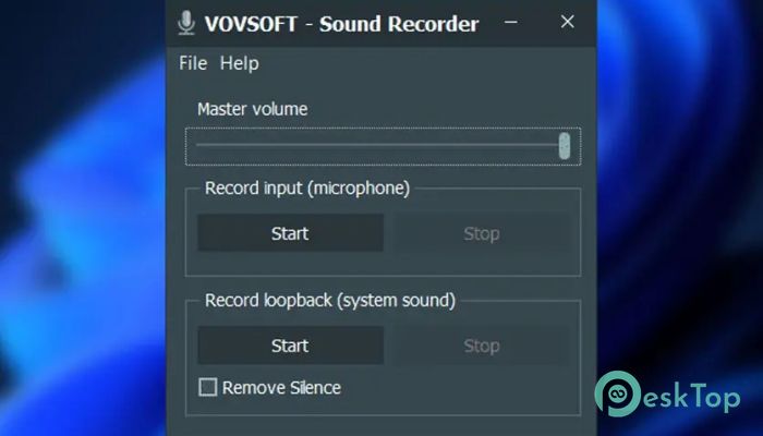 Télécharger VovSoft Sound Recorder 3.0 Gratuitement Activé Complètement