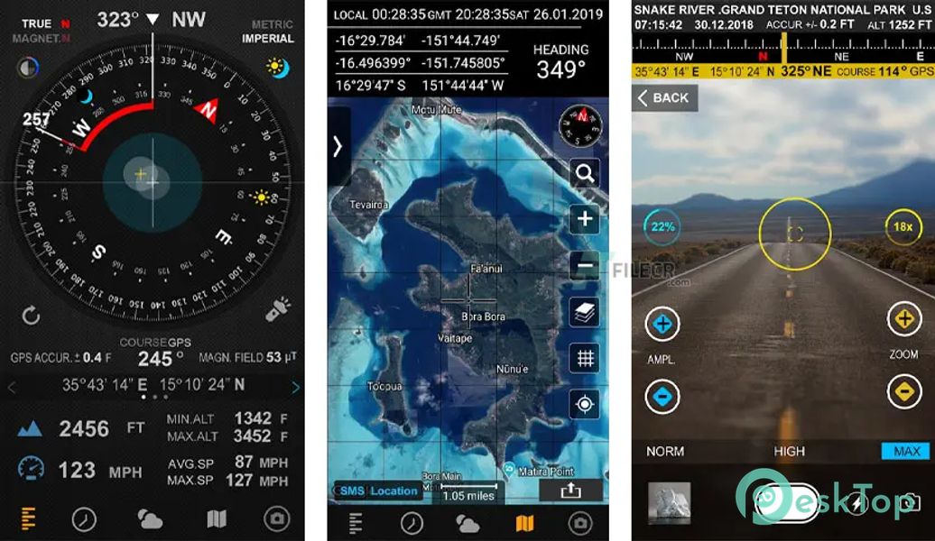 Compass 54 Pro (All-in-One GPS, Weather, Map, Camera) v2.9.2 APK MOD Descarga gratuita completa