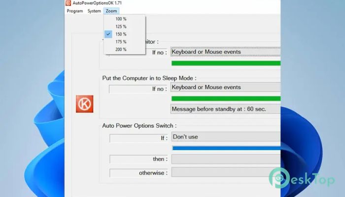 AutoPowerOptionsOK 5.91 Tam Sürüm Aktif Edilmiş Ücretsiz İndir