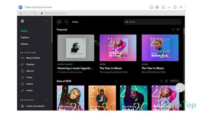 Скачать Tidabie Tidal Music Converter 1.5.5 полная версия активирована бесплатно