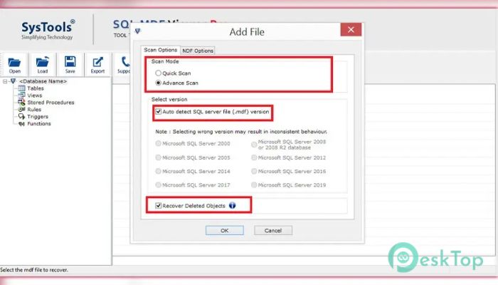 SysTools SQL MDF Viewer Pro 13.1 Tam Sürüm Aktif Edilmiş Ücretsiz İndir