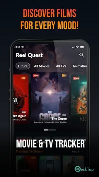 Reel Quest - Movie & TV Track 2.0 APK MOD تحميل مجاني كامل