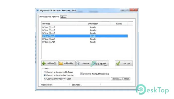 Download Mgosoft PDF Password Remover  10.0.0 Free Full Activated