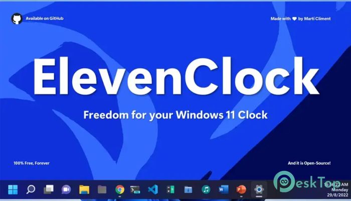 下载 ElevenClock 4.4.1.1 免费完整激活版
