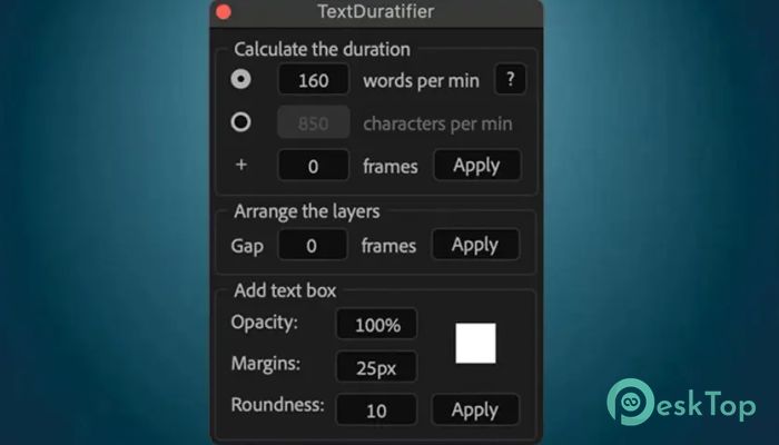 下载 Aescripts TextDuratifier 1.0.0 免费完整激活版