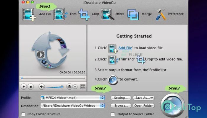 Télécharger iDealshare VideoGo 6.7.0 Gratuit pour Mac