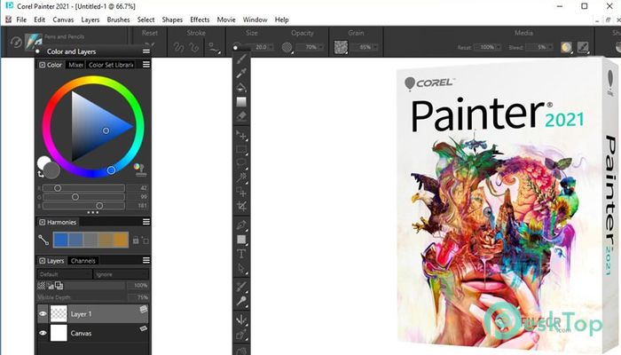 Скачать Corel Painter 2021 21.0.0.211 полная версия активирована бесплатно
