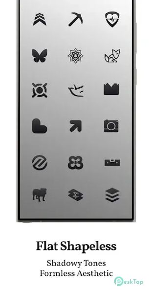 Dark Shapeless Icon Pack 6.1 APK MOD تحميل مجاني كامل