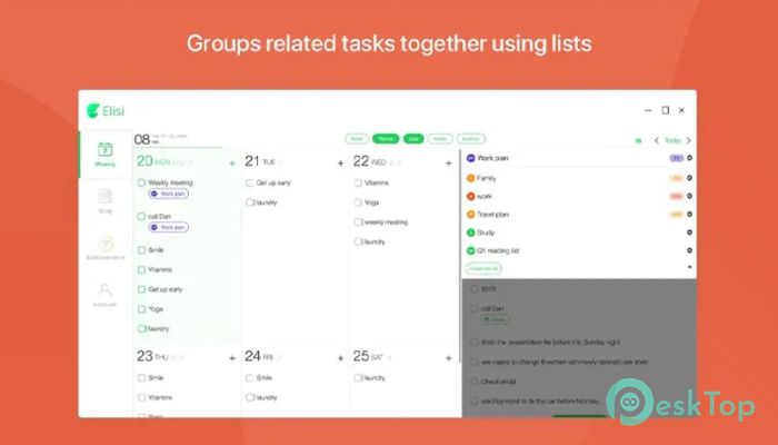 تحميل برنامج Elisi - Digital Bullet Journal 1.0 برابط مباشر