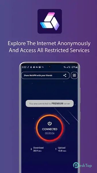 NetVPN - Unlimited VPN Proxy 4.0.0.0 APK MOD フル無料ダウンロード