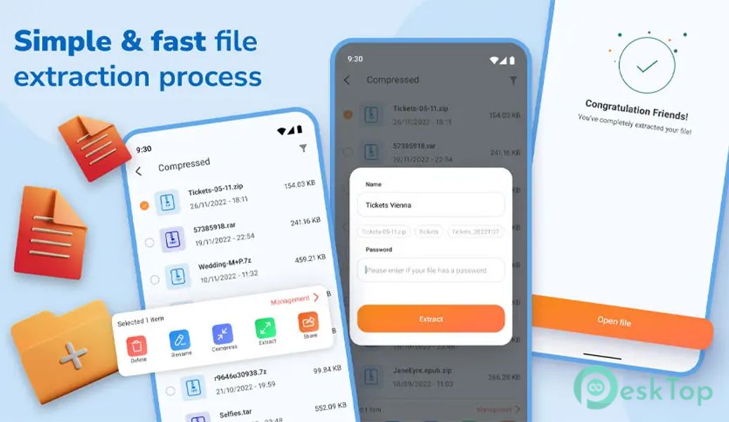 Zip Extractor - UnZIP & UnRAR 3.3.3.1 APK MOD تحميل مجاني كامل
