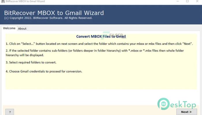  تحميل برنامج BitRecover MBOX to Gmail Wizard 9.0 برابط مباشر